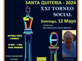 Imagen de la noticia XXI Edición del Torneo Social de Ajedrez Santa Quiteria