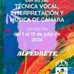 Imagen de la noticia Inscripciones para el curso de canto, técnica vocal, interpretación y música vocal de cámara SUONACCANTO 2024