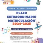 Imagen de la noticia Periodo extraordinario de matriculación. Centro Cultural Asunción Balaguer