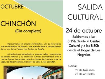 Imagen de la noticia Salida cultural para mayores: Chinchón