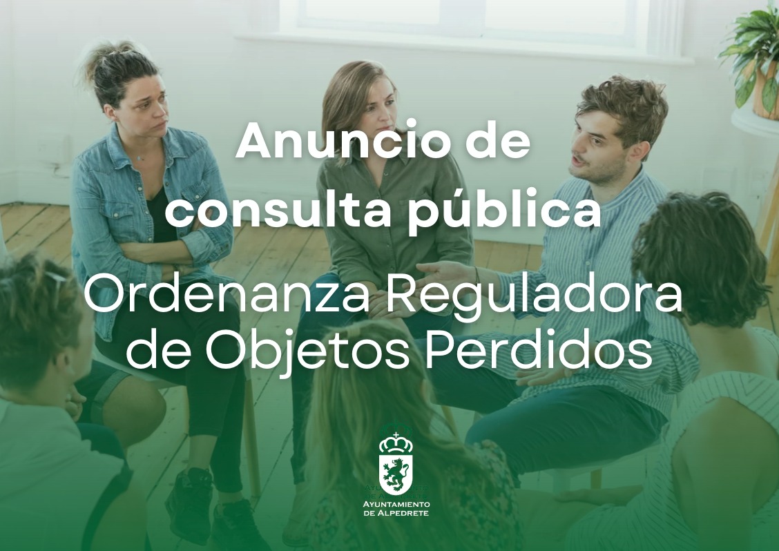 Imagen de la noticia Anuncio de consulta pública. Ordenanza Reguladora de Objetos Perdidos