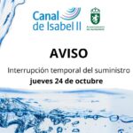 Imagen de la noticia Cortes de agua. 24 de octubre