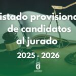 Imagen de la noticia Listado provisional de candidatos al jurado 2025-2026