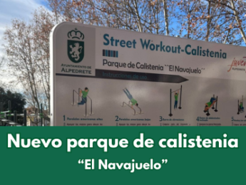 Imagen de la noticia Inauguramos el parque de calistenia “El Navajuelo”