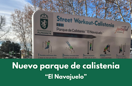 Imagen de la noticia Inauguramos el parque de calistenia “El Navajuelo”