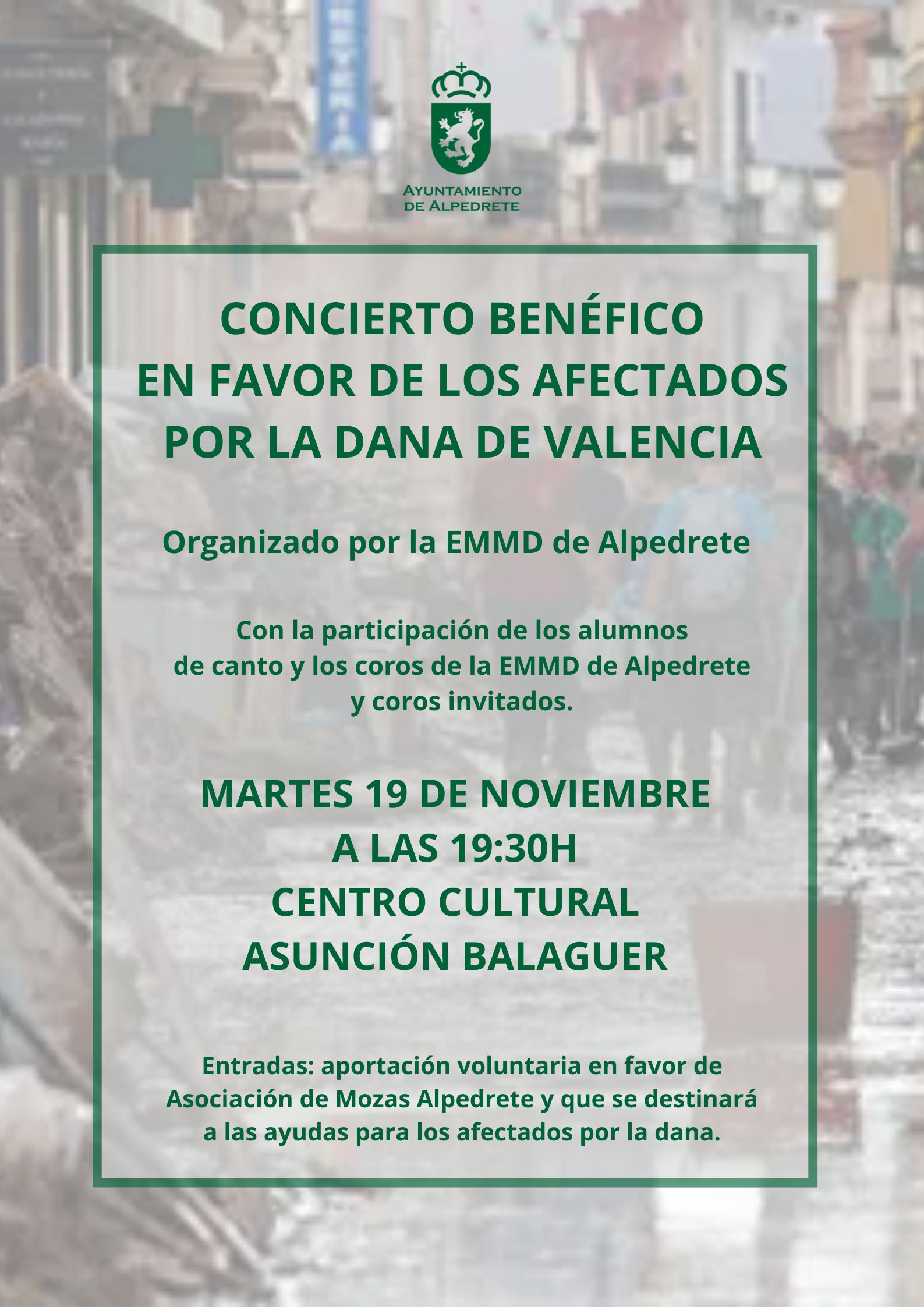 Imagen de la noticia Concierto benéfico en favor de los afectados por la DANA. EMMD de Alpedrete