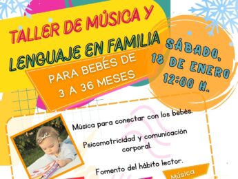 Imagen de la noticia Taller de música y lenguaje en familia para bebés de 3 a 36 meses