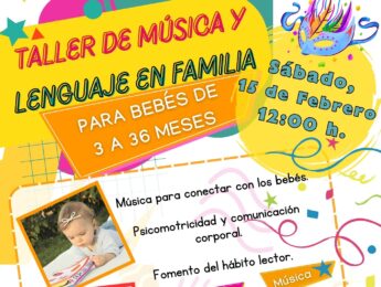 Imagen de la noticia Taller de música y lenguaje en familia para bebés de 3 a 36 meses