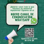 Imagen de la noticia El área de Juventud lanza el nuevo canal de WhatsApp para no perderse ninguna actividad