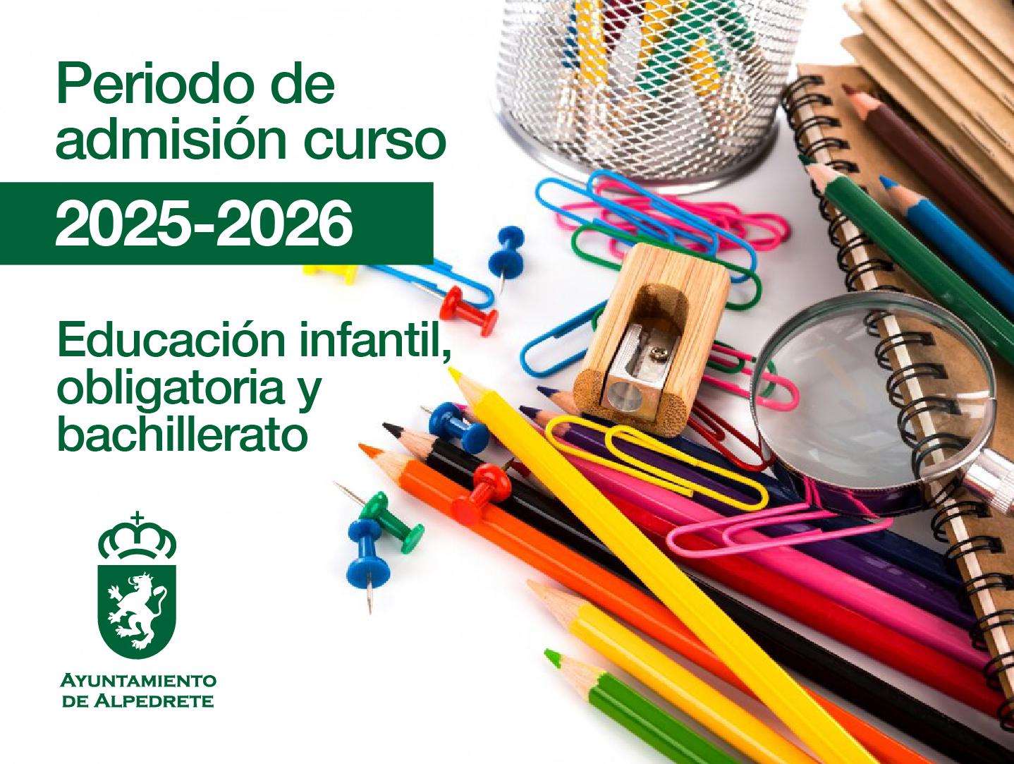 Imagen de la noticia Abierto el proceso de matriculación escolar para el curso 2025 – 2026